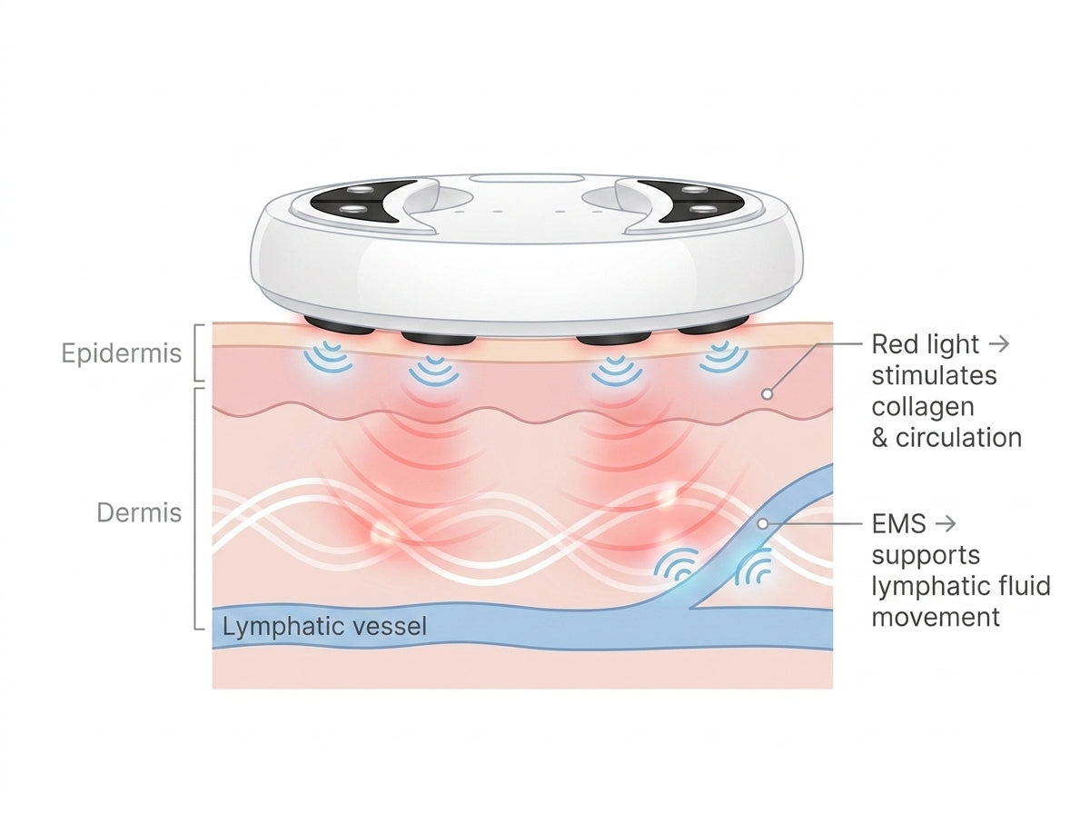 CYMBLY Reveil – Red Light + EMS Under Eye Patches